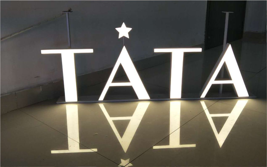 TATA连锁品牌舞台LED树脂发光字
